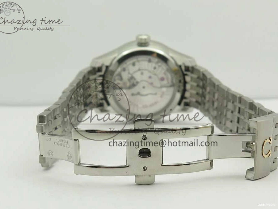0510 De Ville Hour Vision 41mm SS VSF 1:1 Best Edition White Dial on SS Bracelet A8500 Super Clone Casual 7946